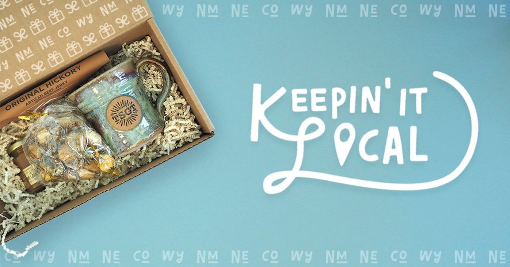 Annual Meeting gift box, title "Keeping It Local"